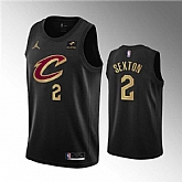 Men's Cleveland Cavaliers #2 Collin Sexton Black Statement Edition Stitched Basketball Jersey Dzhi,baseball caps,new era cap wholesale,wholesale hats